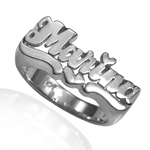 14k Gold Lady Name Ring
