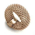 14k Gold Flexible Mesh Ring