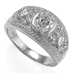 Etruscan Byzantine Style Men's Diamond Ring G VS1