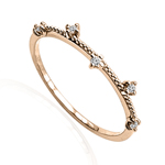 14k Gold Genuine Diamond Band F VS1