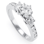 14k Gold Diamond Engagement Ring 1.28ct.