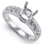 18k White Gold Diamond Ring Setting