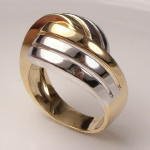 18k Gold Two-Tone Ring