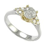 18K White Gold Diamond Ring
