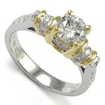 18K White Gold Diamond Ring