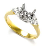 18k Yellow Gold Diamond Ring