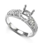 18k White Gold Diamond Engagement ring