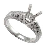 18k White Gold Ring Setting