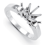 950 Platinum Engegament Ring setting Mount