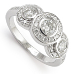 14k Diamond Anniversary Ring 14k white gold
