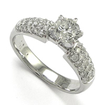 18K White Gold Diamond Ring