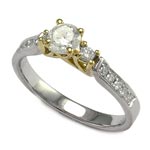 18K White Gold Diamond Ring
